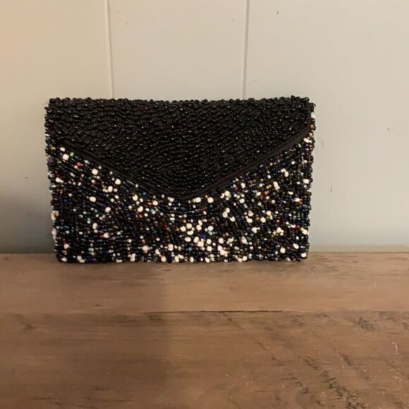 Beaded Clutch with Shoulder Strap - Picture 1 of 4